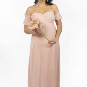 Vestido Manga Corta Resortado